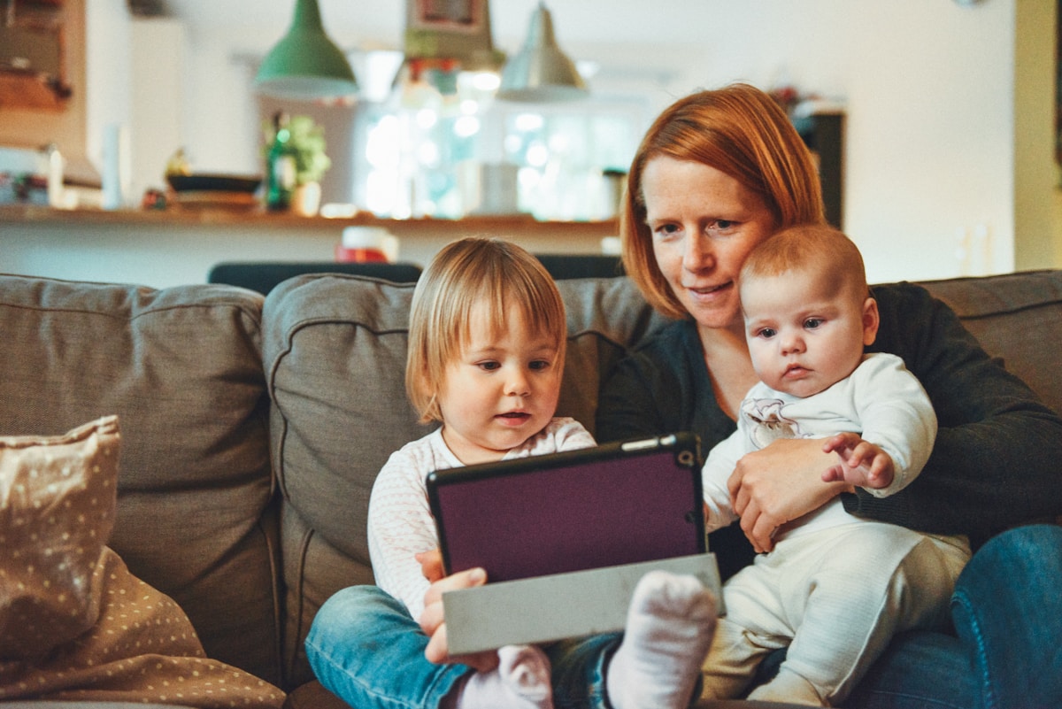Mother with children — aggressive family law representation